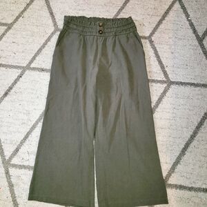 Sienna sky green high waist crop pants